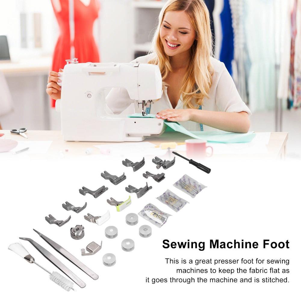 Edelstahl Nähfußset Kunststoff Aufbewahrungsbox Mehrere Teile Nähmaschine Nähfuß Nähfüße Set Stickerei