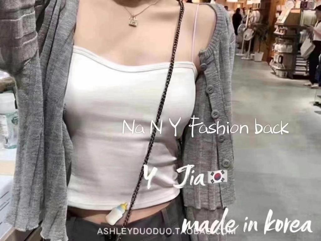 Ölgemälde Mädchen Schöner Rücken Weste Bandeau mit herausnehmbaren Polstern - Vielseitiges geripptes Camisole für Ober- oder Unterwäsche