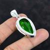 Faceted Green Amethyst Pendant 925 Sterling Silver Pendant Handmade Statement Pendant Gemstone Pendant Latest Design Jewelry Gifts for Women