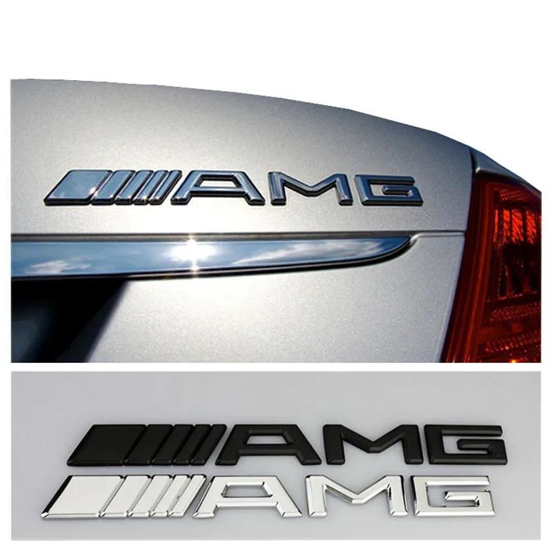 Car 3D Metal Super Custom Limited Body AMG Emblem Badge Decals Auto Tail Sticker For Mercedes-Benz W166 W212 W204 C E ML GL GLK