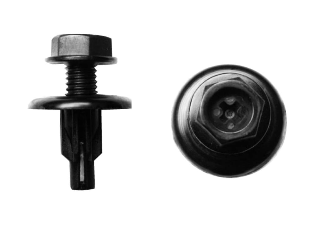 Boston BC5224 Auto Parts Scrivet Black 10 Per Bag