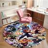 Jujutsu Kaisen Print Round Rug, Washable Floor Carpet, For Entryway Dorm Laundry Room Office Study, Home Decor Birthday Christmas Gift