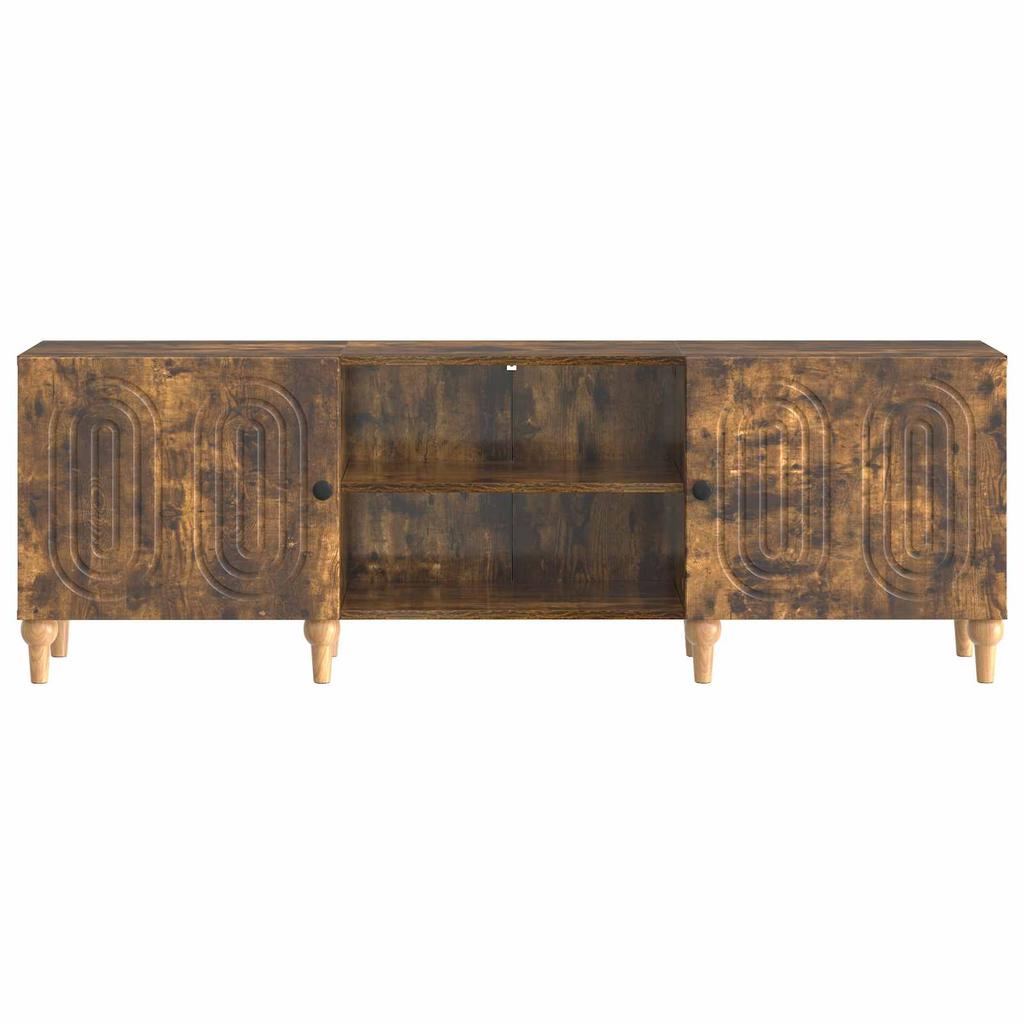 TV Cabinet Smoked Oak 150 x 31 x 50 cm Wood Based Panel