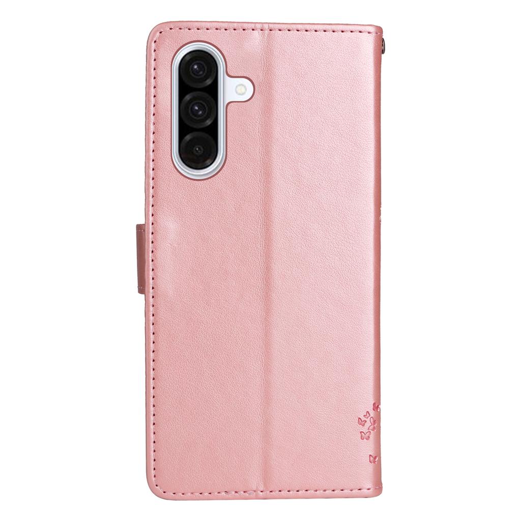 Etui na telefon Samsung Galaxy A36 5G ze stojakiem Wzór drzewa dla kota Skórzany portfel Pokrowiec na telefon komórkowy