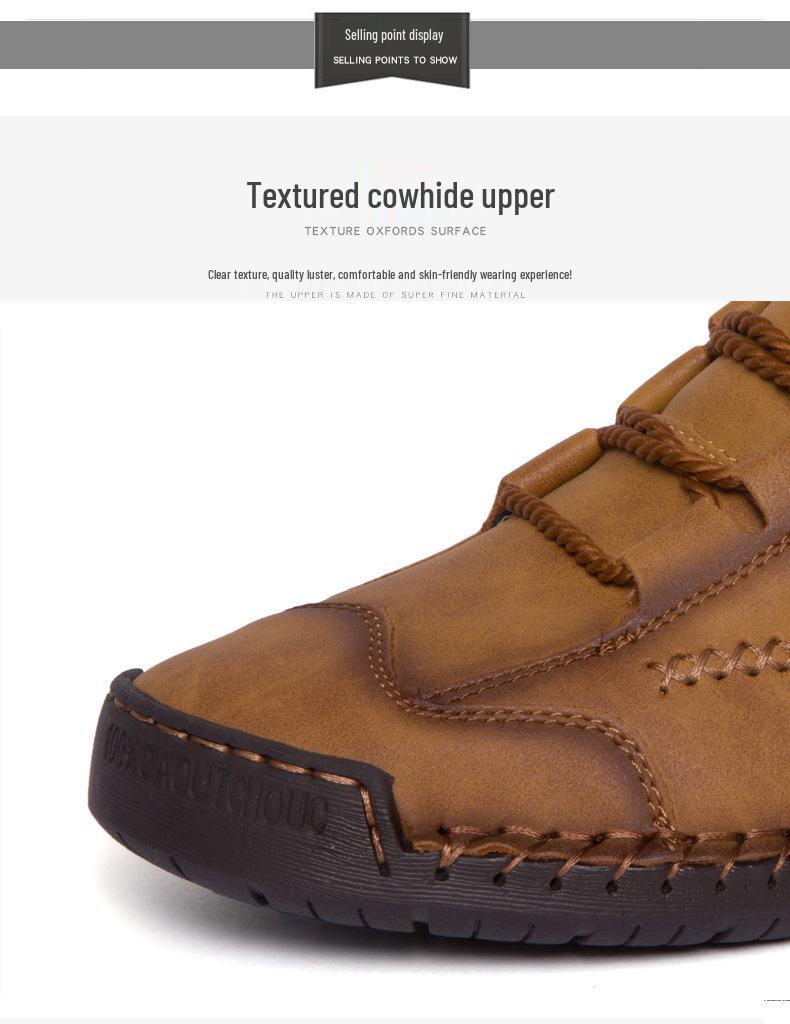 Plus Size Hand-Sewn High-Top Casual Shoes 9932