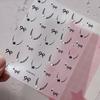 Nail Stickers Cute Bow Stars French Lace 3D Self-Adhesive DIY Nail Art Decals for Home Salon Manicure Beginners