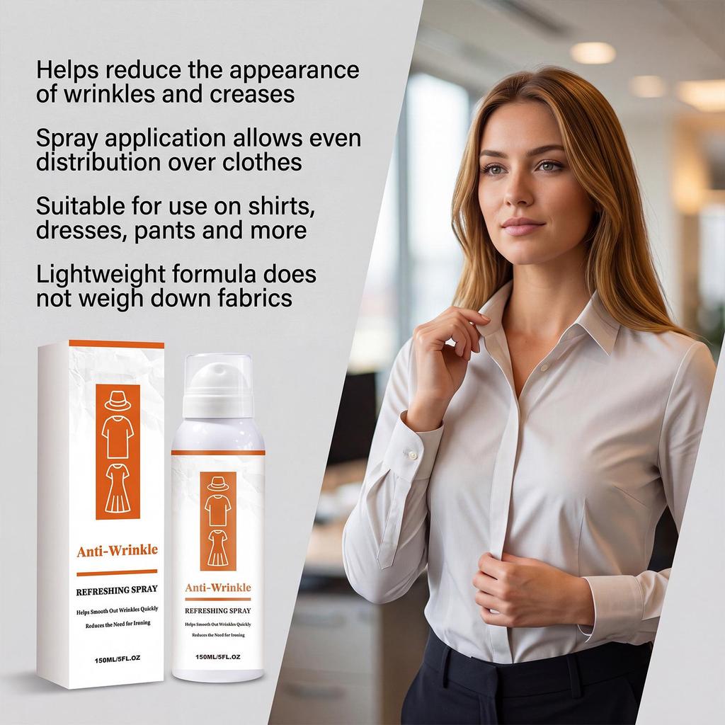 Daily Gentle Refreshing Spray - Keeps Shirts Soft and Smooth, Quickly Removes Wrinkles