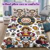 OnePiece 3pcs Cartoon Print Bedding Set Duvet Cover Children's Gift Various Sizes Extra Large Size New