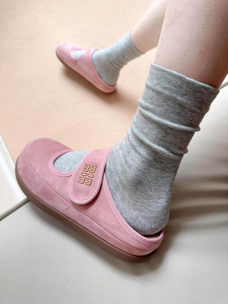 White Boneless Socks Women'S Mid-Tube Socks Ins Trendy Cotton Socks Spring And Summer Solid Color Anti-Pilling Loose Confinement Stacking Stockings