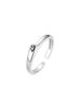 925 Silver Plated Smiling Face Ring: Chic, Minimalist Design for Women & Students - 2024