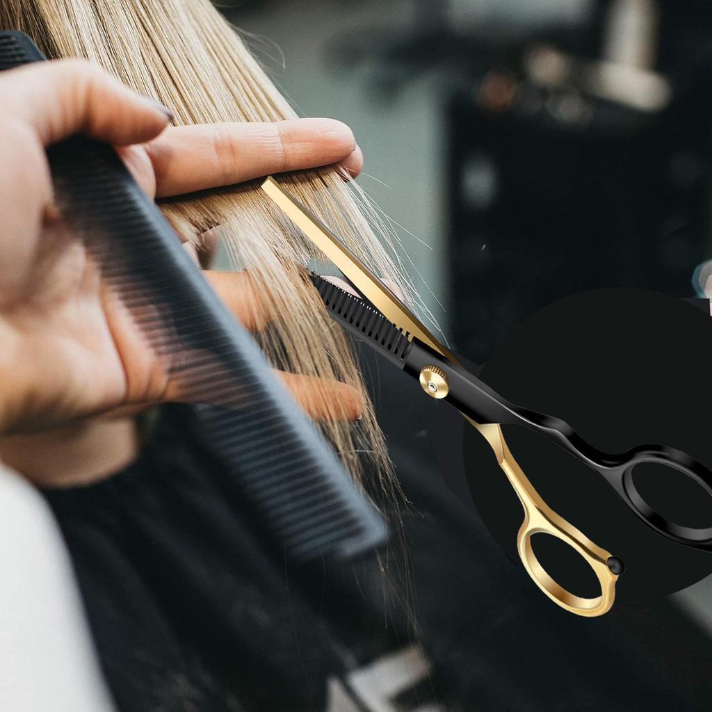 Professional Barber Razor Shear 6 Inch Stainless Steel Hairdressing Scissors Cutting for Men Women Kids Salon Pet