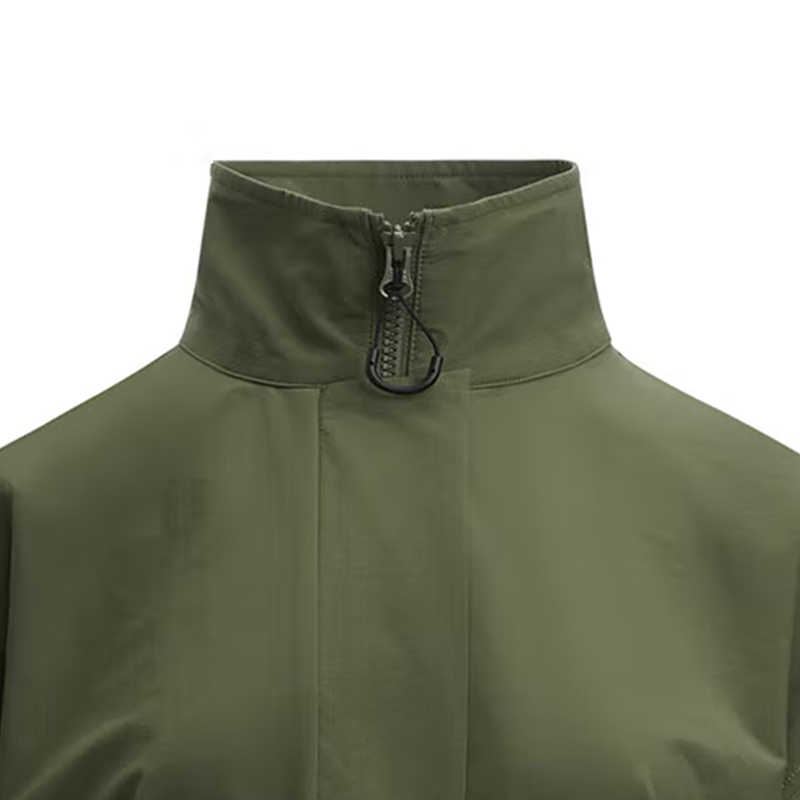 Under Armour Urban Outdoor Series Comfortable Workwear Stand Collar Pocket Sports Casual Jacket Women jackets Olive-Green 1389309-390