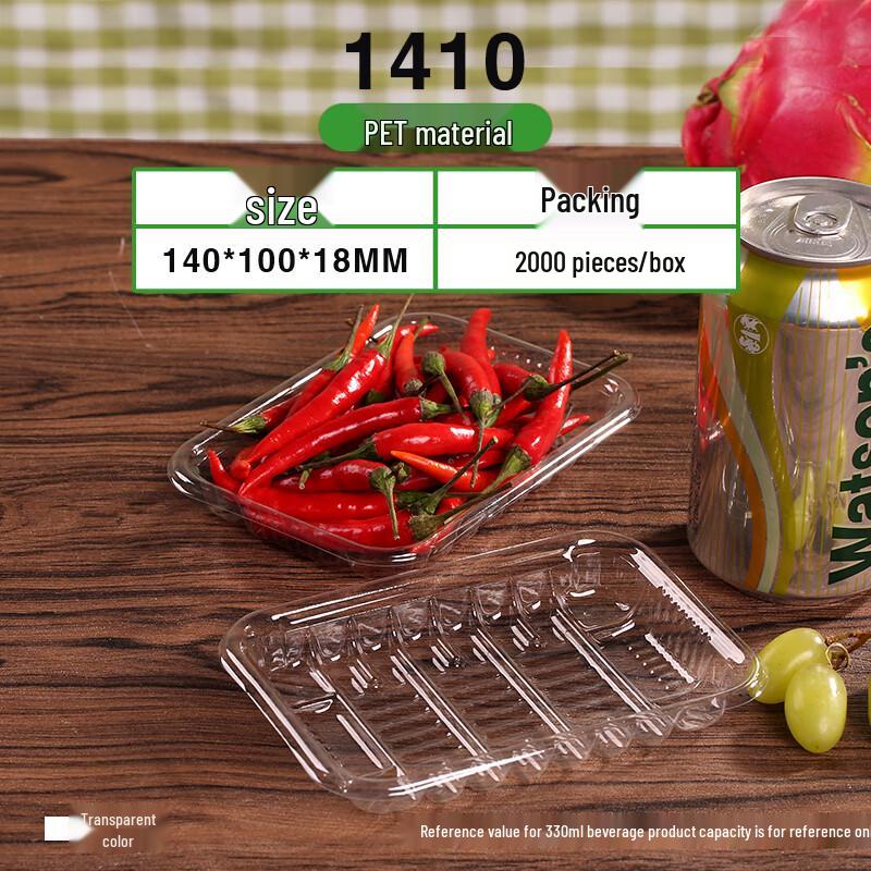 PET Rectangular Fresh Food Tray