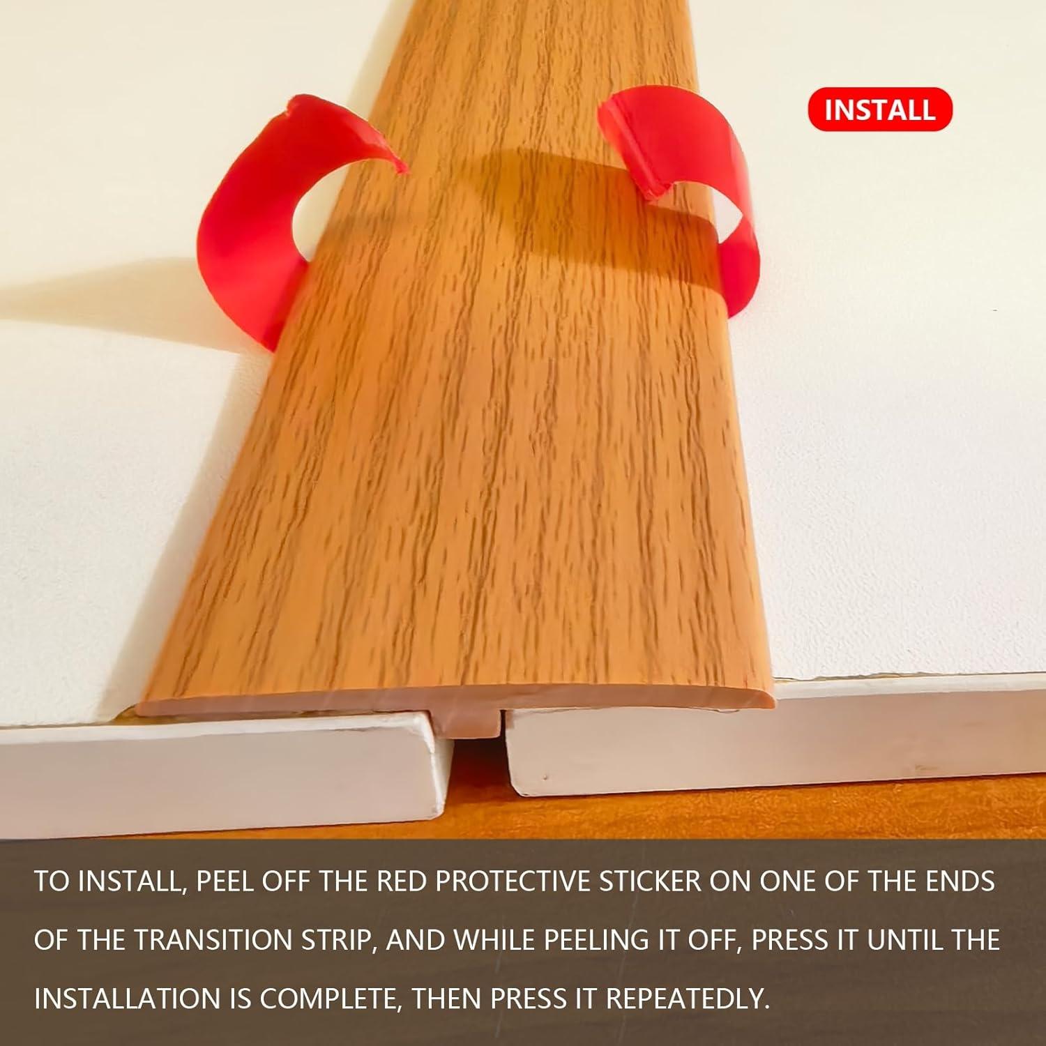 

1 шт. 1 м Переходная планка для ковра и плиточного пола Самоклеящаяся Т-образная планка Порог Пороговая накладка Бытовая Разделительная планка под текстуру дерева Проем двери 1mx5cm