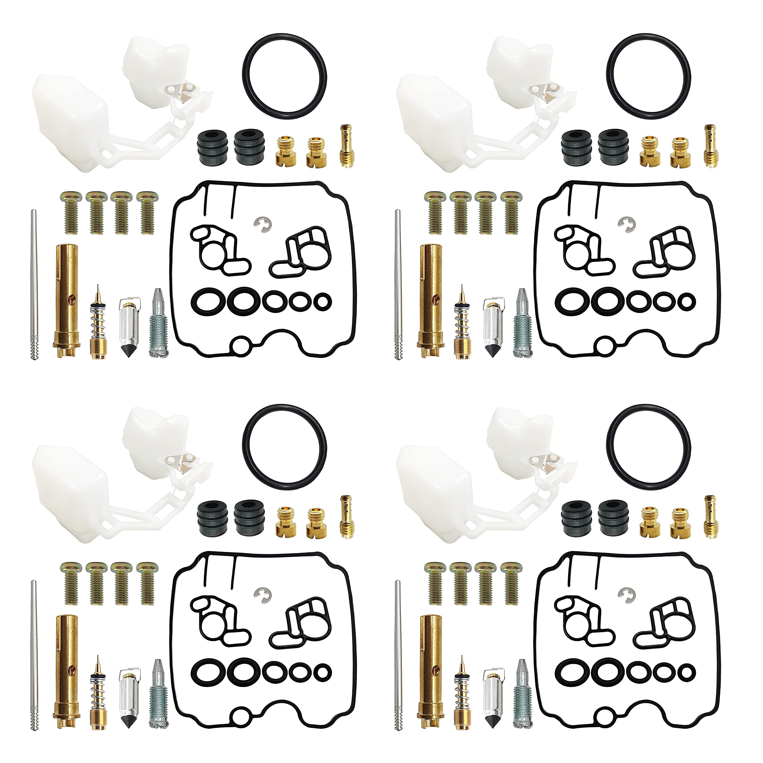 

SHU.M-T 4 Sets 1991-1999 Yamaha FZX250 Zeal 3YX1 3YX2 Motorcycle Mikuni BDST26 Carburetor Repair Kit, Configure Float