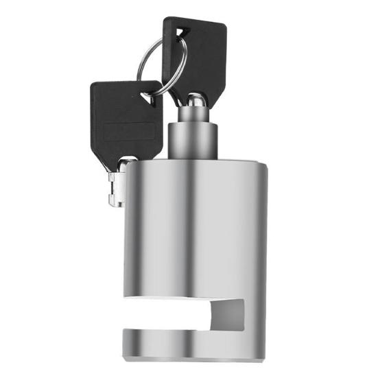 

Замок дискового тормоза для горного велосипеда с 2 ключами, круглый, нажимного типа, универсальный, противоугонный, мини-замок для диска безопасности велосипеда/мотоцикла, аксессуары для велосипеда серебряный