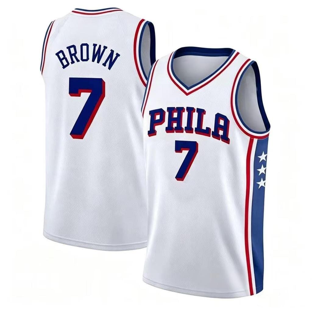 Philadelphia 23 Basketball Jersey Sleeveless Tank Top Quick Dry Sport Streetwear Fans Training Vest White Blue Family Matching