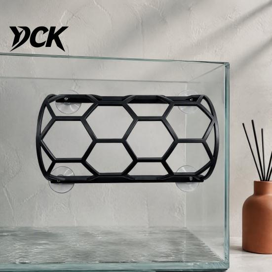 3D Printed Pet Habitat Reptile Honeycomb Climbing Shelf, Suction Cup Snake Tunnel Hide, Rest Platform Breathable Cave for Ball Python, Lizard,