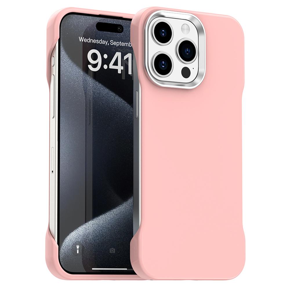 For iPhone 15 Pro Magnetic Case Frameless Ultra Thin TPU+PET Phone Cover Reinforced Corners