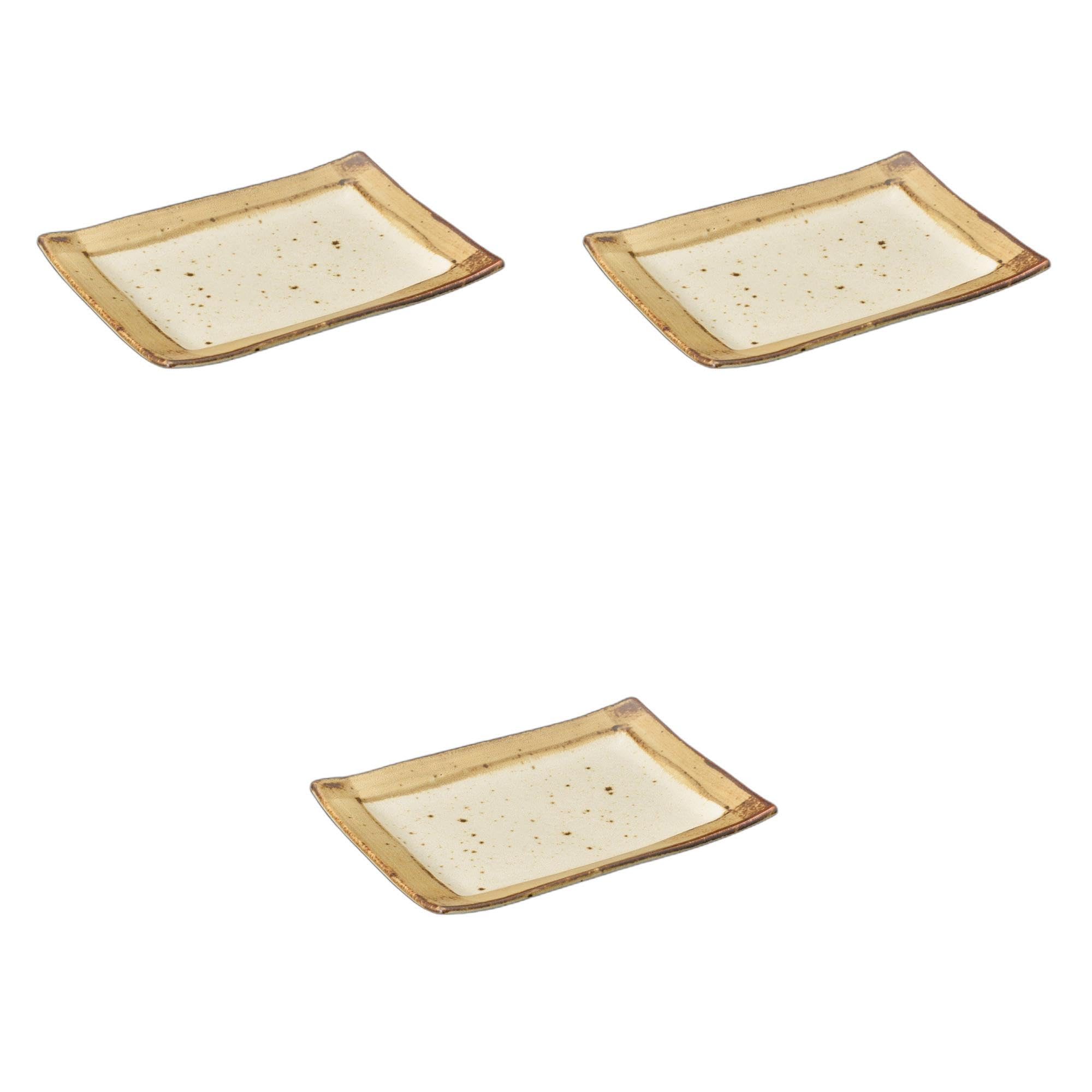 

Набор из 3 квадратных тарелок для якитори Unofu x x Керамические тарелки для якитори от Setomonohonpo [19 13.2 2см]