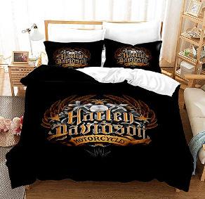 Eagle Motorcycle Series Bedding Three-piece Set