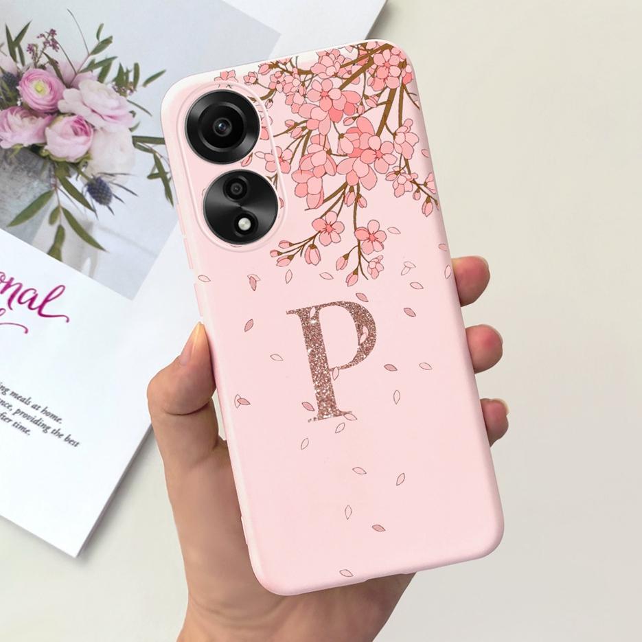 For Oppo A78 4G Case CPH2565 Cute Crown Letters Back Cover 6.43'' Shockproof Phone Case For Oppo A78 A 78 OppoA78 4G Soft Fundas