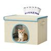 Cat Cooling House Kitten Cave with 6 Ice Packs Cooling Puppy Cave for Pet Parents Trainers Animal Lovers Apartment Home Office