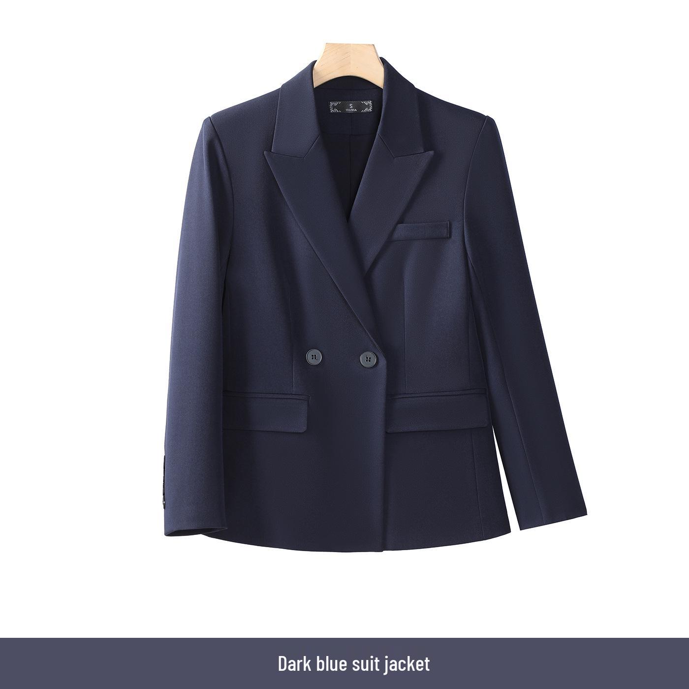 

Женский черный профессиональный пиджак - Высококлассный стиль OL для осенне-зимней рабочей одежды XL