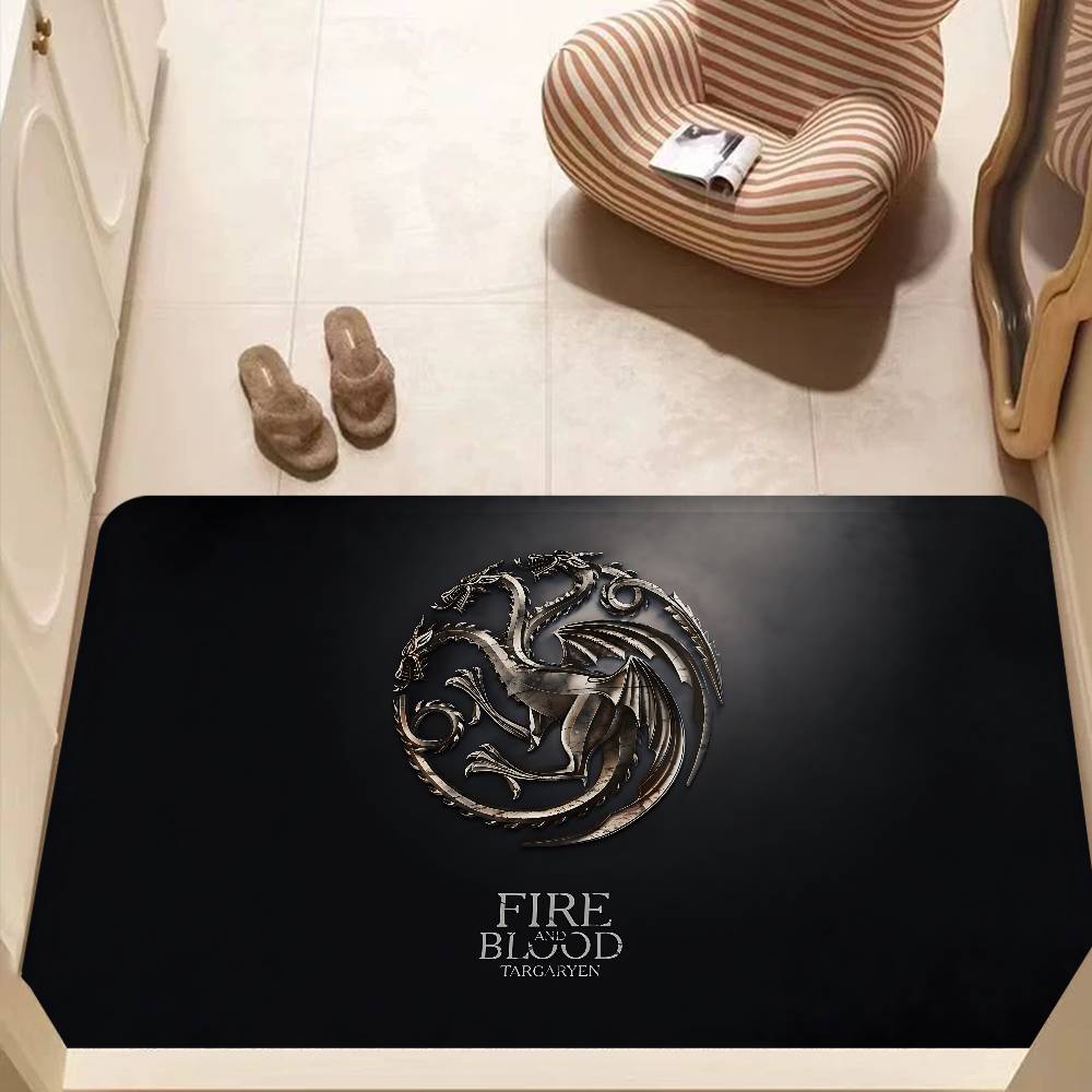 Popular TV Series G-Game Of T-Thrones Room Mats Anti-slip Absorb Water Long Strip Cushion Bedroon Mat Household Carpets