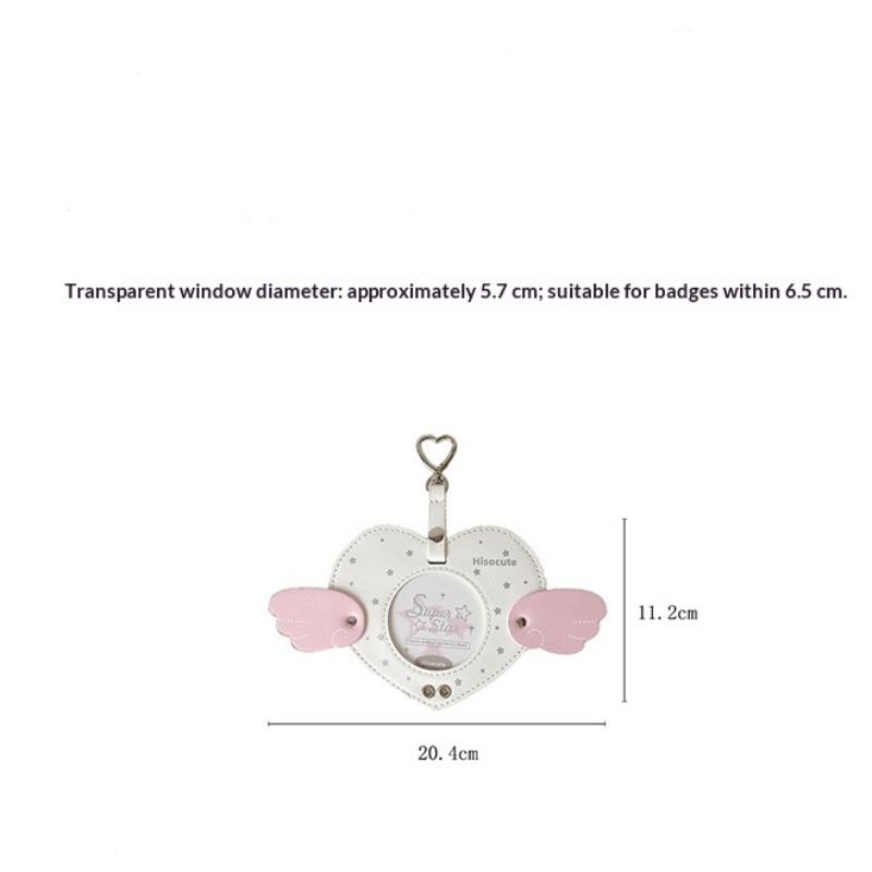 Creative Love Wing Card Holder Pendant Backpack Decoration Pendant Ins Style Badge Protective Cover Card Set Accessories Gift