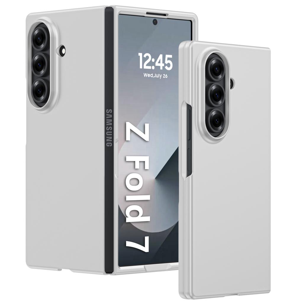Ultra-Thin Luxury Protective Cover for Samsung ZFold7 Foldable Matte Skin Feel Oil Spray Leather Case with Shockproof Feature