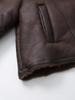 European & American Retro Versatile Double-Sided Long Sleeve Jacket with Zipper Pocket & Turn-Down Collar