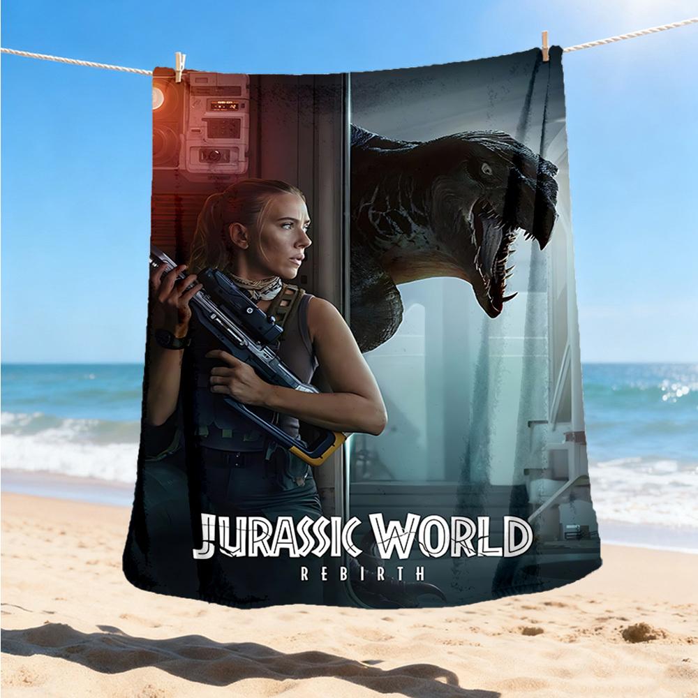 

1pc Jurassic World Outdoor Flannel Blanket, Cozy & Warm Soft Te Playful Design, Napping Camping, 80x120cm