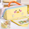 Cosmetics Storage Korean Pencil Bag Large Capacity Stationery Storage Bag  Office Supplies