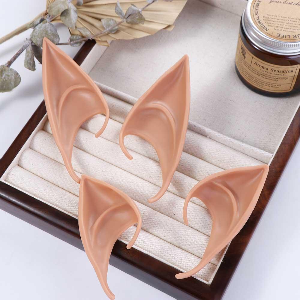 Unisex Role Play Cos Accessories Fairy Elf Ears Women Earrings Ear Cuff Jewelry False Ears
