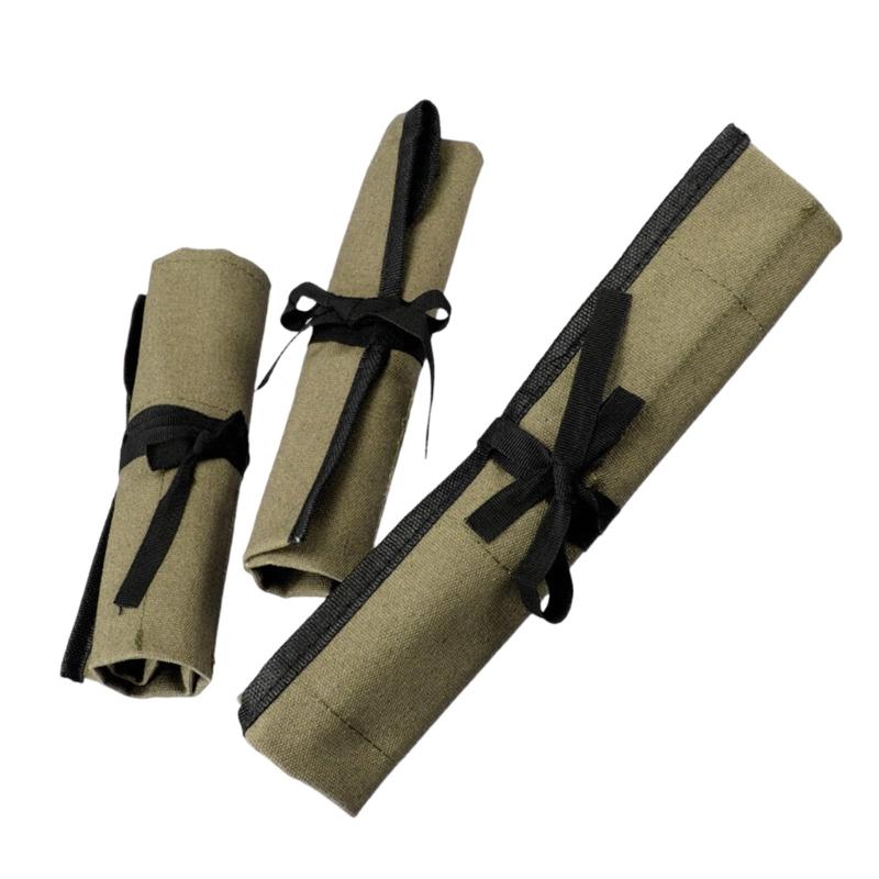 Sturdy Water resistant Tool Organizer Roll Up Pouch Foldable for Portable Storage Featuring Multiple Pockets Quick Access