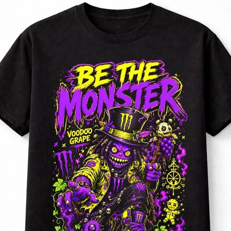 Be The Monster Voodoo Grape Horror Gothic Graphic Unisex TShirt S