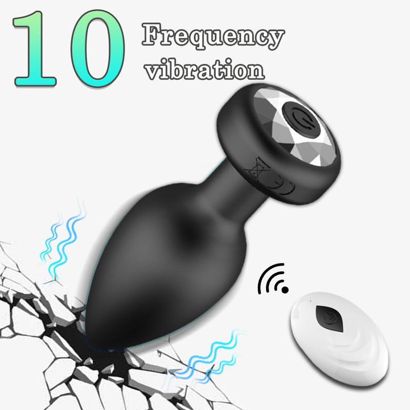 1 pc anal vibrator,wireless remote control butt plug male prostate massager,vaginal masturbator adult sex toys female male gay