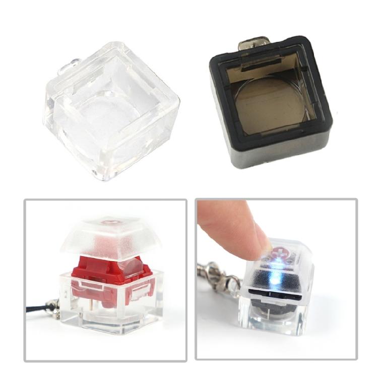 10PCS Switches Tester Keyboard Switches Sampler Enhances Typing 1-Key Switches Testing Keychain Translucent