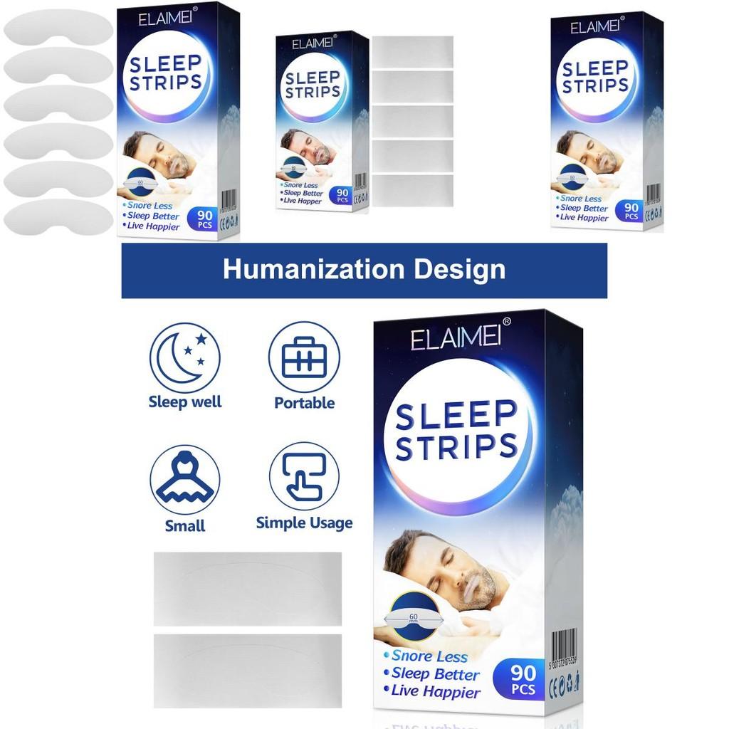 Elimei Sleep Tape Antisnoring Closure Patch With Breathable Material For Restful Sleep