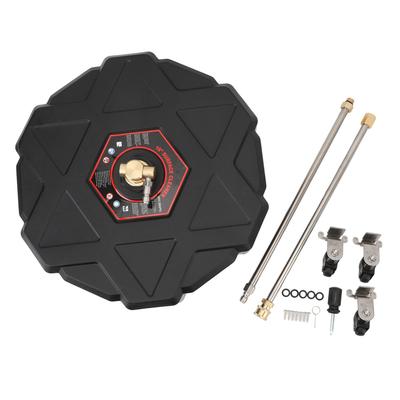 16 Inch Pressure Washer Surface Cleaner 3600PSI Working Pressure 1/4 Inch Quick Plug with 2