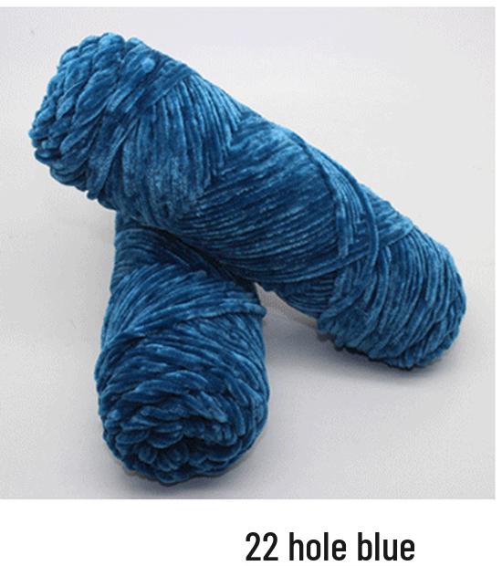 Chenille Goldenes Samt Mehrfarbiges Garn für DIY Handstricken, Mittlere Dicke, Glänzendes Finish