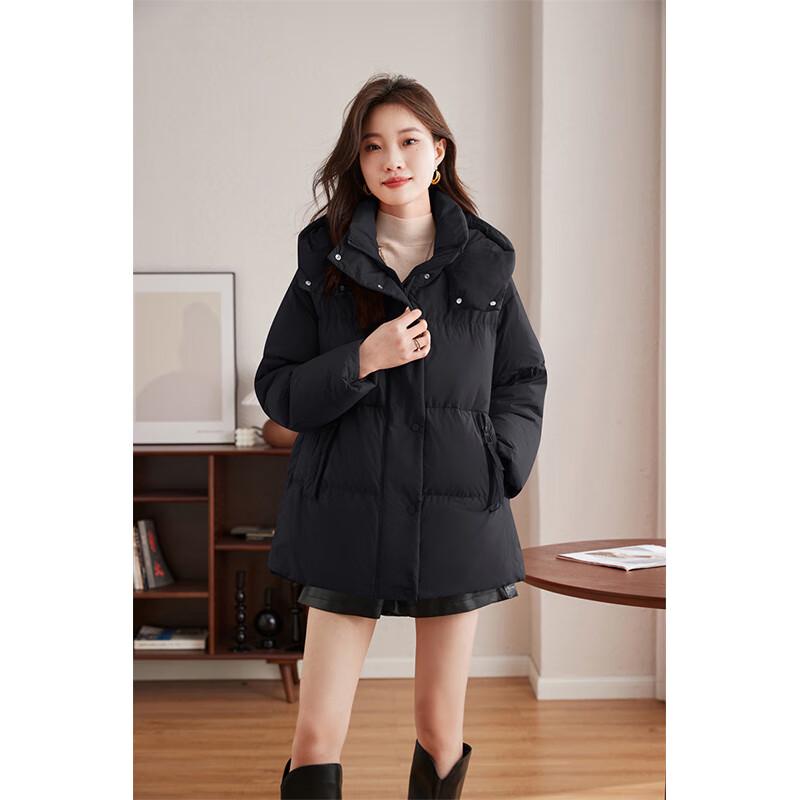 Fengxun Women's Winter Hooded Casual Down Jacket