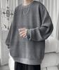 Long Sleeve Fall Loose Solid Plus Sizes [JHIJSC] Men's Hoodie, Fashionable, Fit, Color, Casual, (JP, Alphabet, 3XL, Gray)