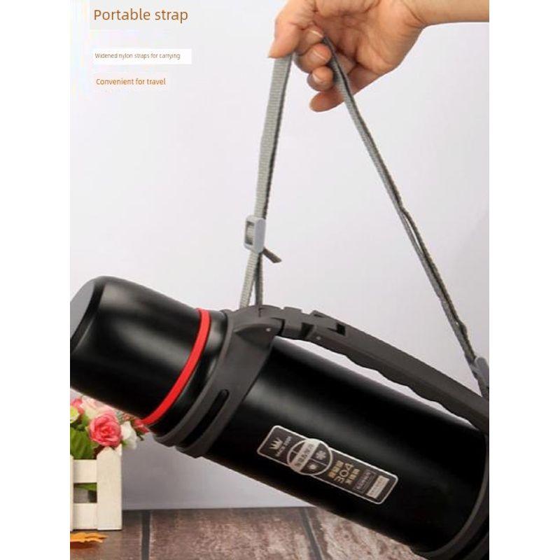 Jinlihuaxiang Kuangdi Large-Capacity Thermos Cup Large-Capacity Kettle Thermos Bottle Outdoor Portable Car-Mounted Stylish Travel Kettle
