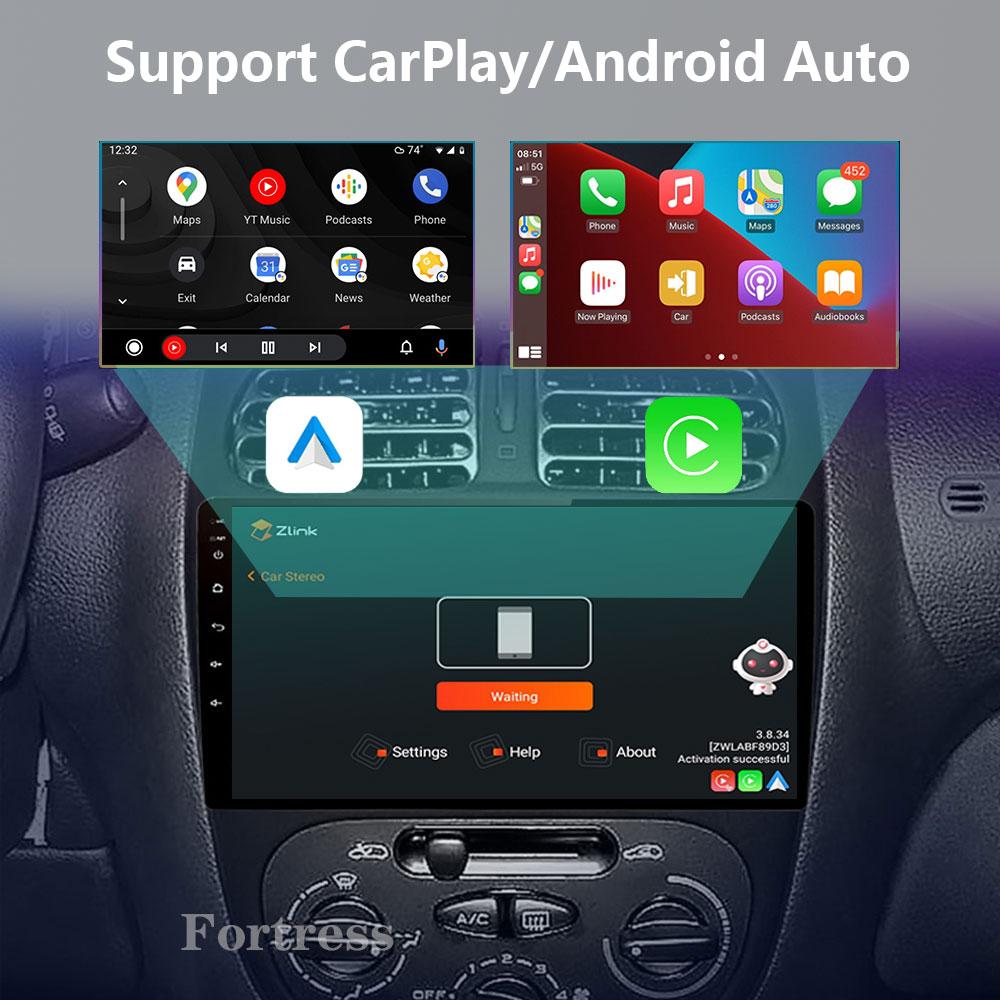 2DIN Android 13 Radio For Peugeot 206 206CC 206SW 2001 2002 2003-2008 Car Stereo Multimedia Player Carplay Auto GPS Navigation