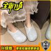 Fashion thick-soled heightening fluffy slippers for women's outer wear 2025 autumn and winter new Baotou casual Birken warm Baotou drag