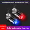 Car Wireless Warning Light Solar Simulation Fake Anti-theft Lights Strobe Signal Aromatherapy Decor Auto Interior Accessories