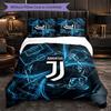 Set Lenzuola Juventus FC Modello 3 Pezzi Morbida Copripiumino in Microfibra con Federe per Camera da Letto