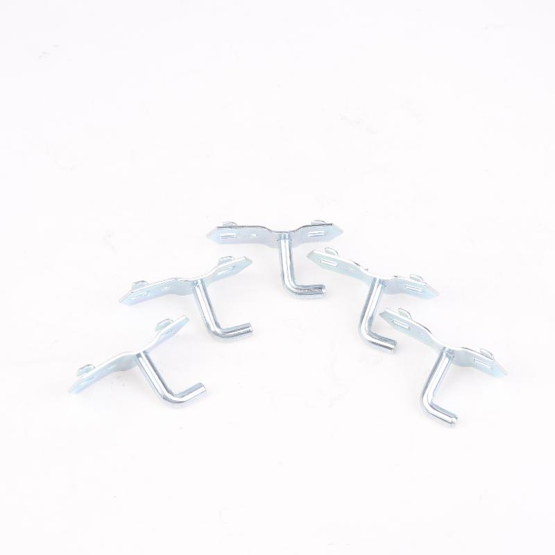 5Pcs Square Hole Board Hook Pegboard Hooks Shelf Metal Hook Garage Pegboard Hanger Wall Mount Storage Rack